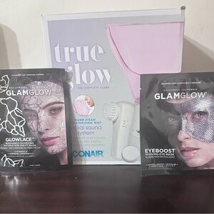 True Glow by Conair Warm Mist Facial Steamer with Facial Cleansing Brush